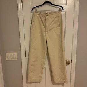 Madewell wide leg high rise jean in antique white